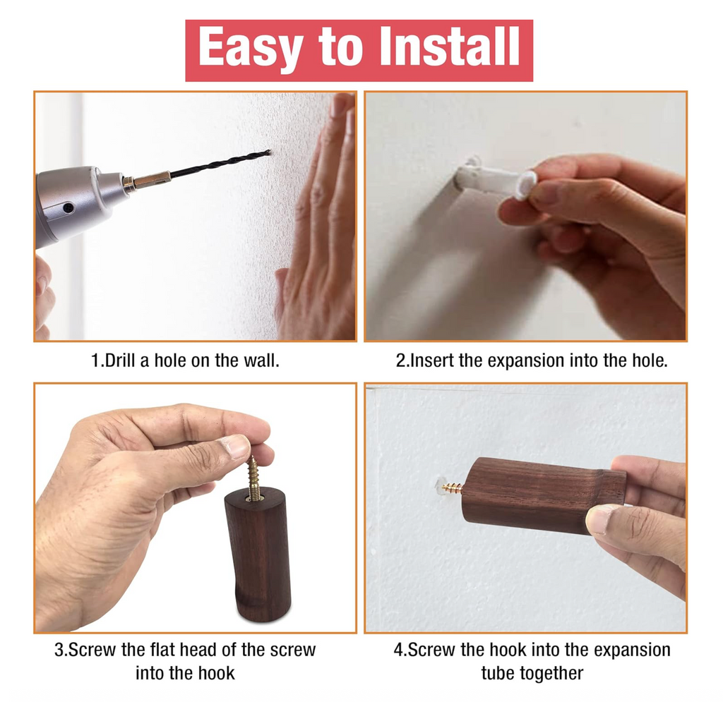 Natural Wooden Wall Hook